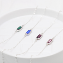 Load image into Gallery viewer, Sterling Silver Gemstone Bracelet